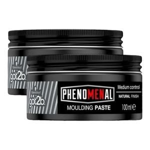 SCHWARZKOPF GOT2B PHENOMENAL MOULDING PASTE HAIR STYLING WAX MEN NATURAL X2